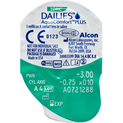  Dailies AquaComfort plus toric 90er Ansicht 4